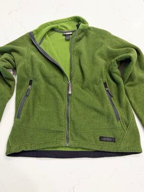 REI  Women’s Green Fleece Full-Zip Jacket